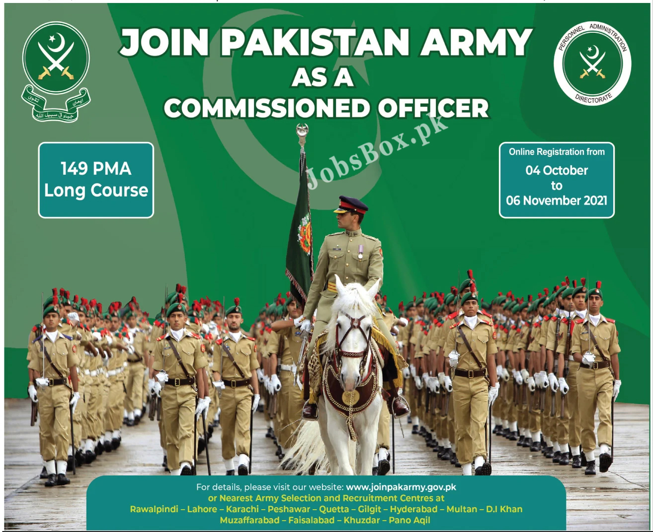 Join Pak Army as Commissioned Officer Jobs 2021