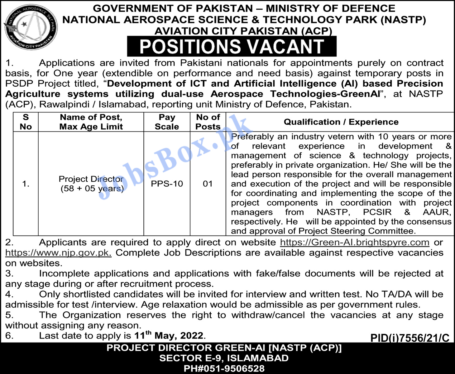 Ministry of Defence Jobs 2022 MOD for Project Director