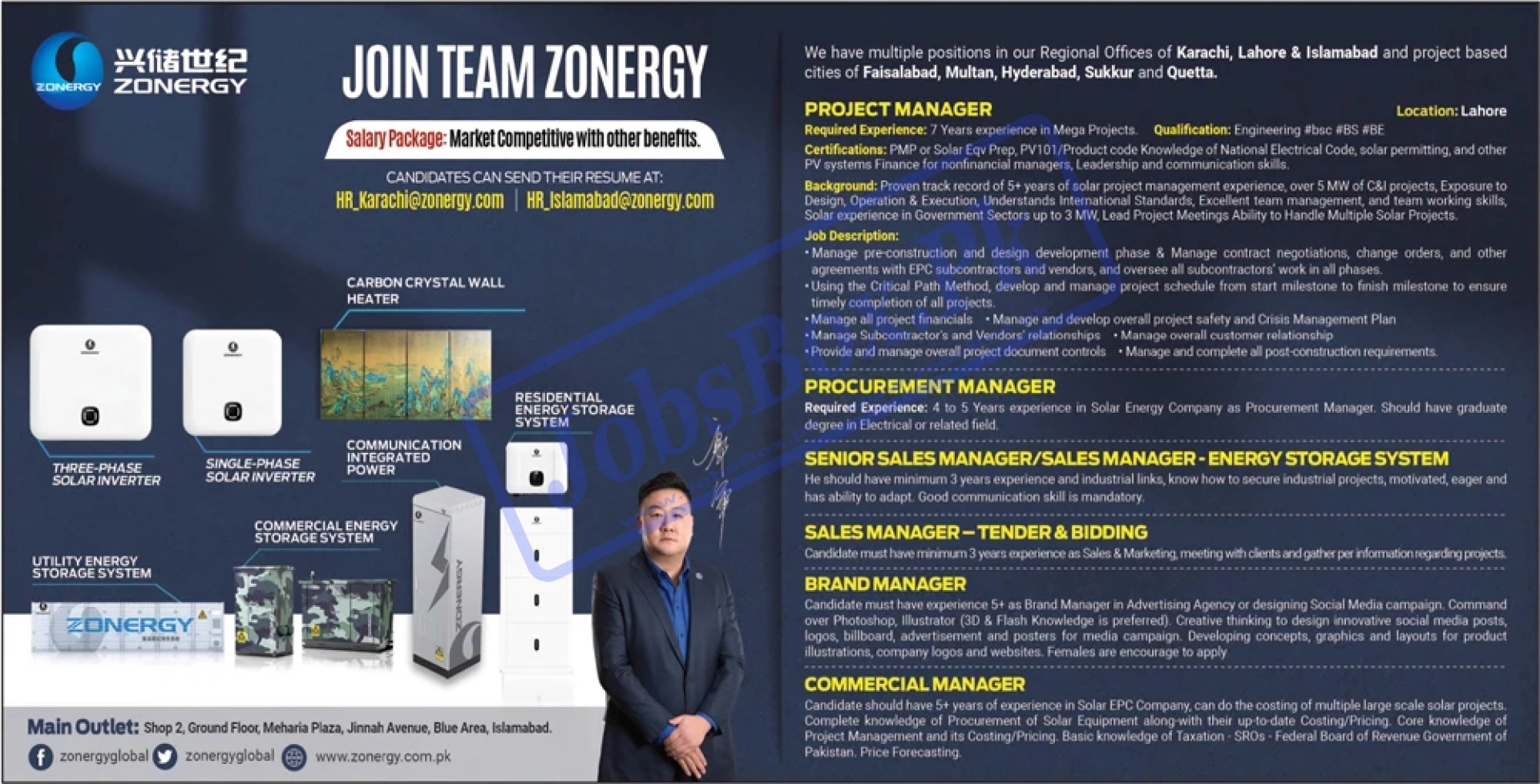 Zonergy Company Limited Jobs 2022  www.zonergy.com.pk