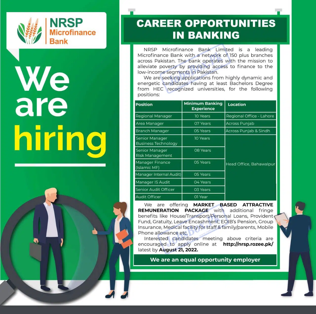 New Banking Jobs at NRSP Microfinance Bank in Punjab & Sindh