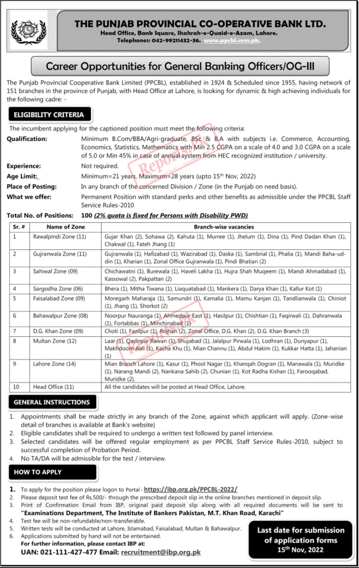 100+ General Banking Officers Jobs Vacancies at PPCBL