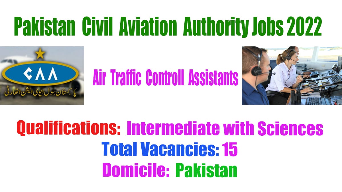 Air Traffic Control Assistant Jobs At Pakistan Civil Aviation