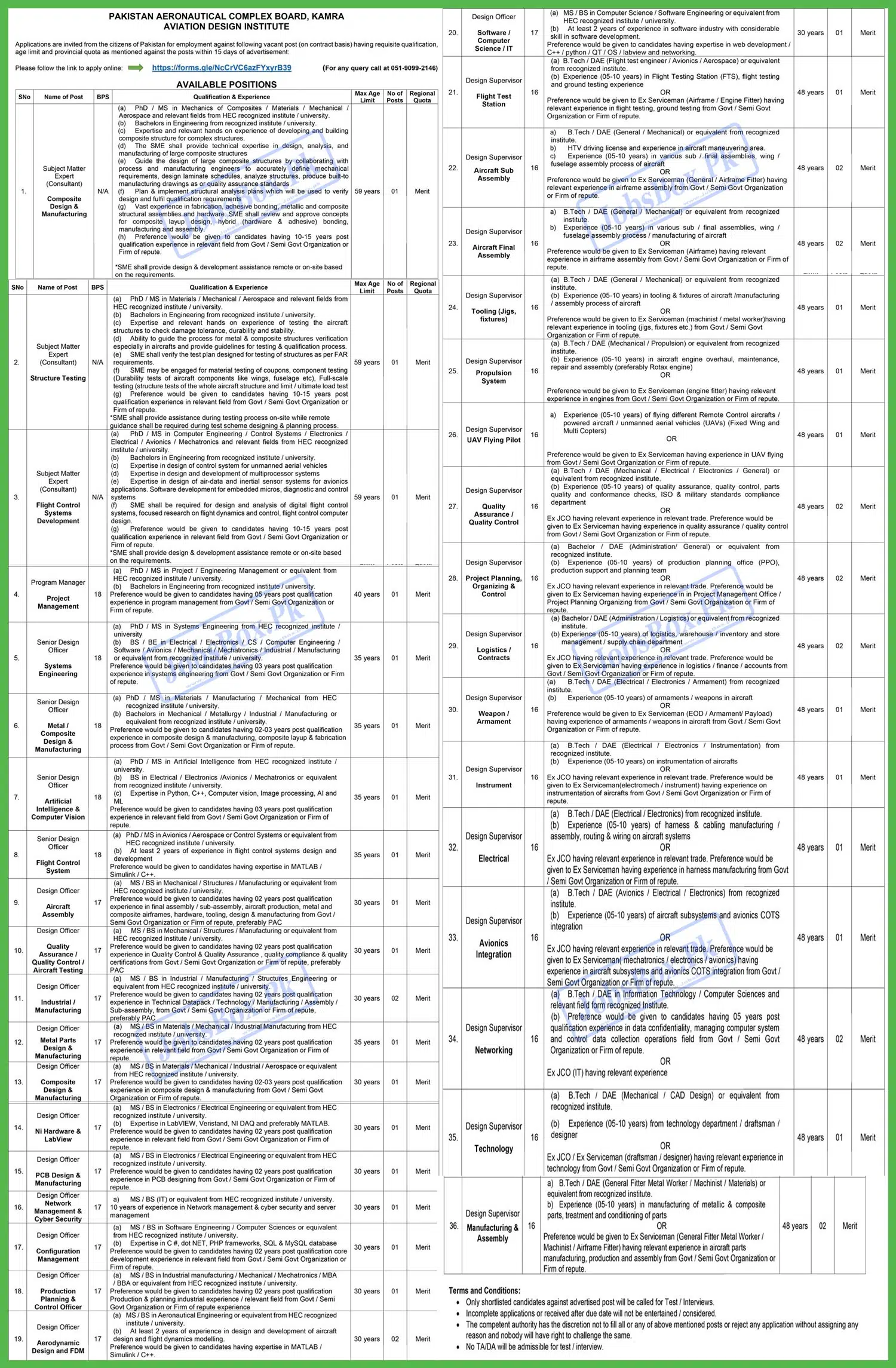 New PAC Kamra Jobs Recruitment 2022 - Online Apply through Careers.pac.org.pk