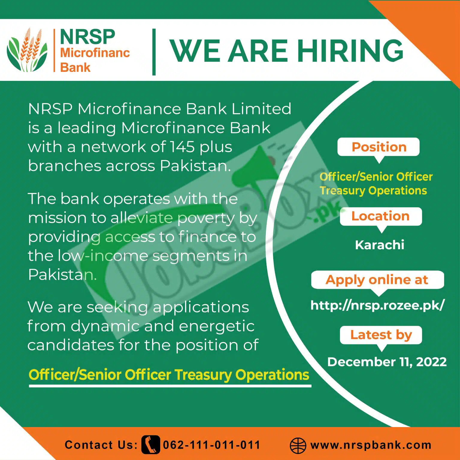 NRSP Microfinance Bank Jobs 2022 Apply Online 
