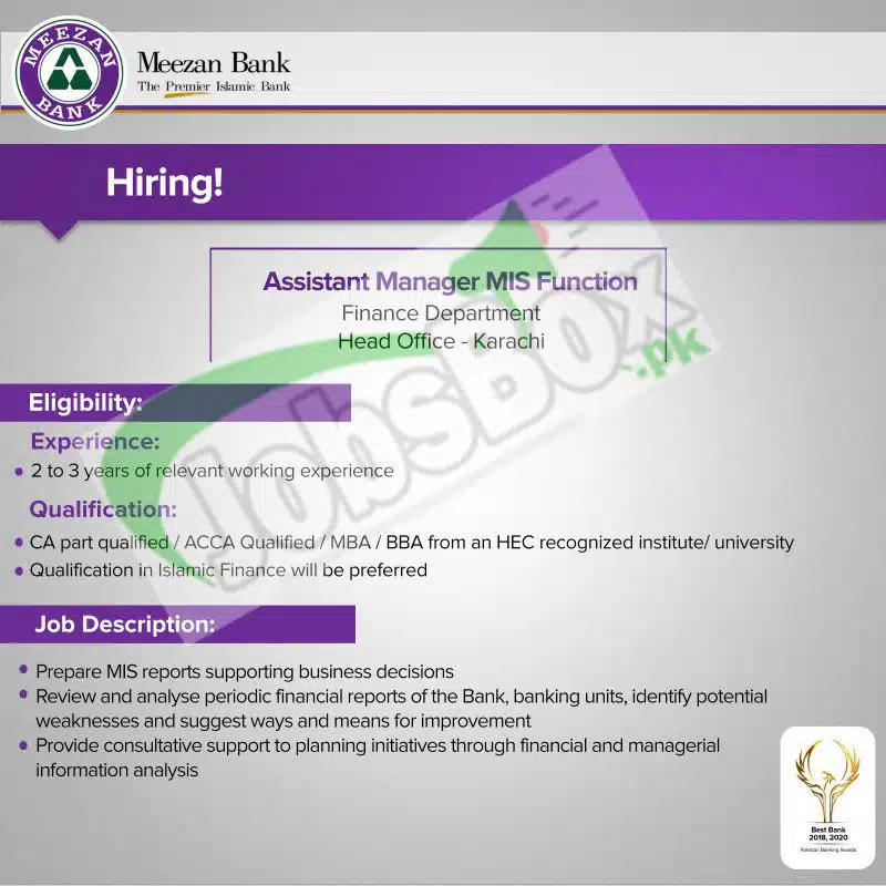 Latest Meezan Bank Jobs December 2022  Visit Online Job Portal New
