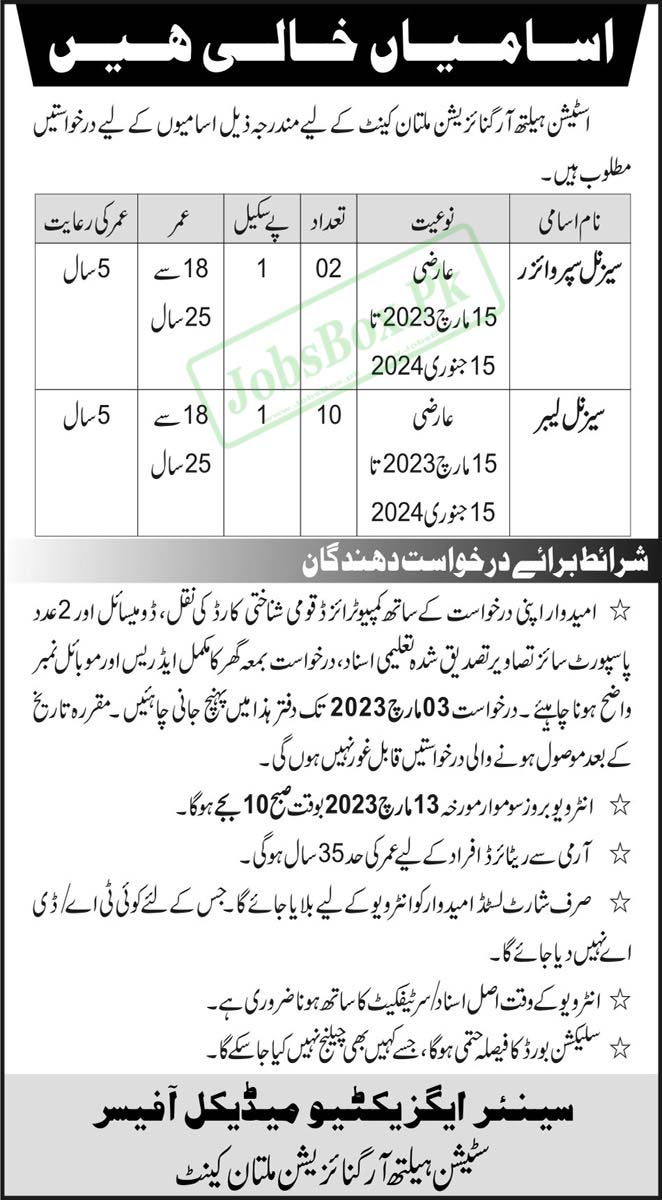 Station Health Organization Jobs 2023