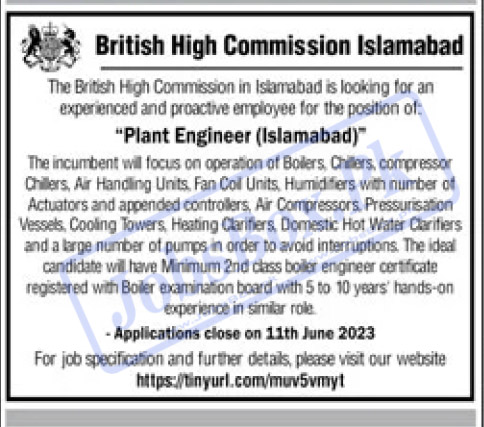 British High Commission Islamabad Jobs 2023 Eligibility Criteria
