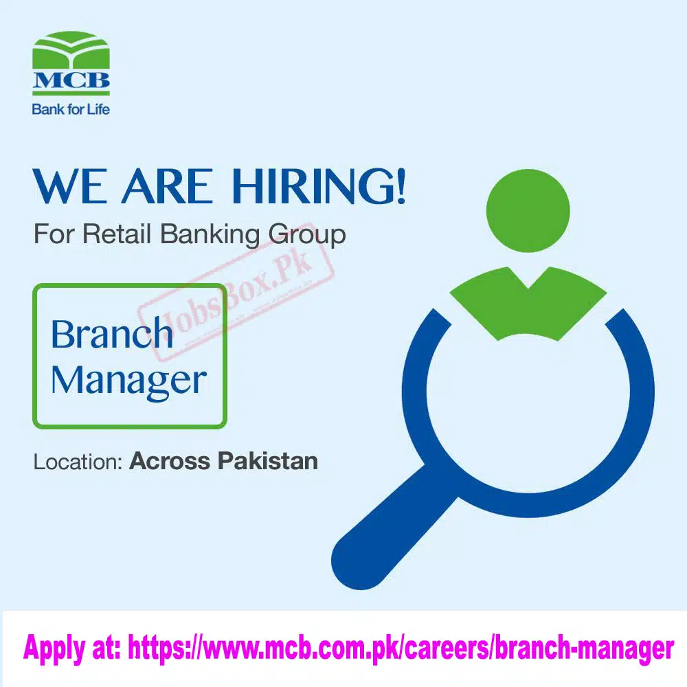 Branch Managers Jobs at MCB Bank