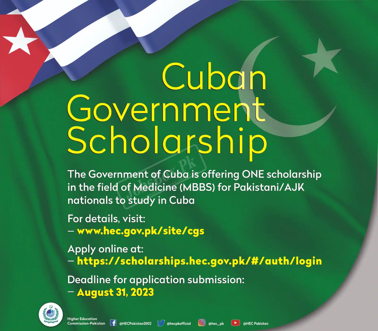 Cuban Government Scholarships 2023-24