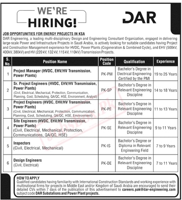 DAR Engineering Careers