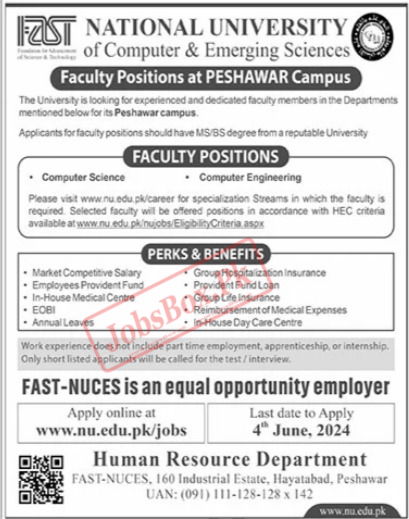 National University of Computer and Emerging Sciences Jobs 2024