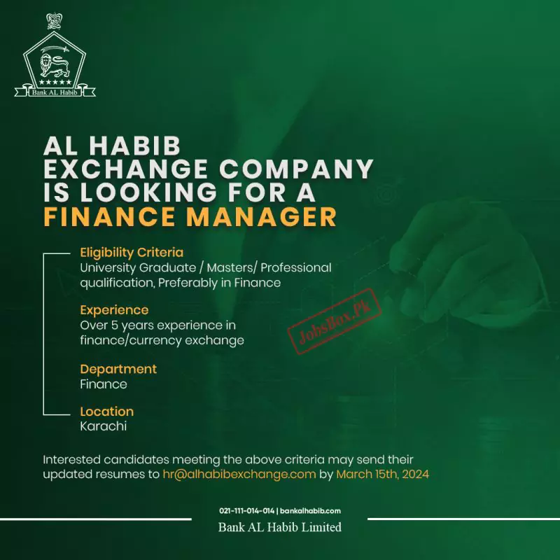 Bank Al Habib Jobs 2024