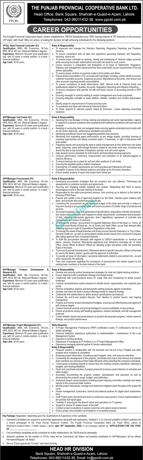 PPCBL Jobs 2024 Advertisement