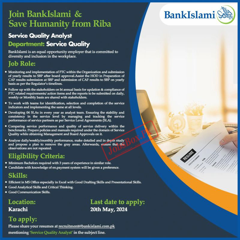 Bank Islami Jobs 2024