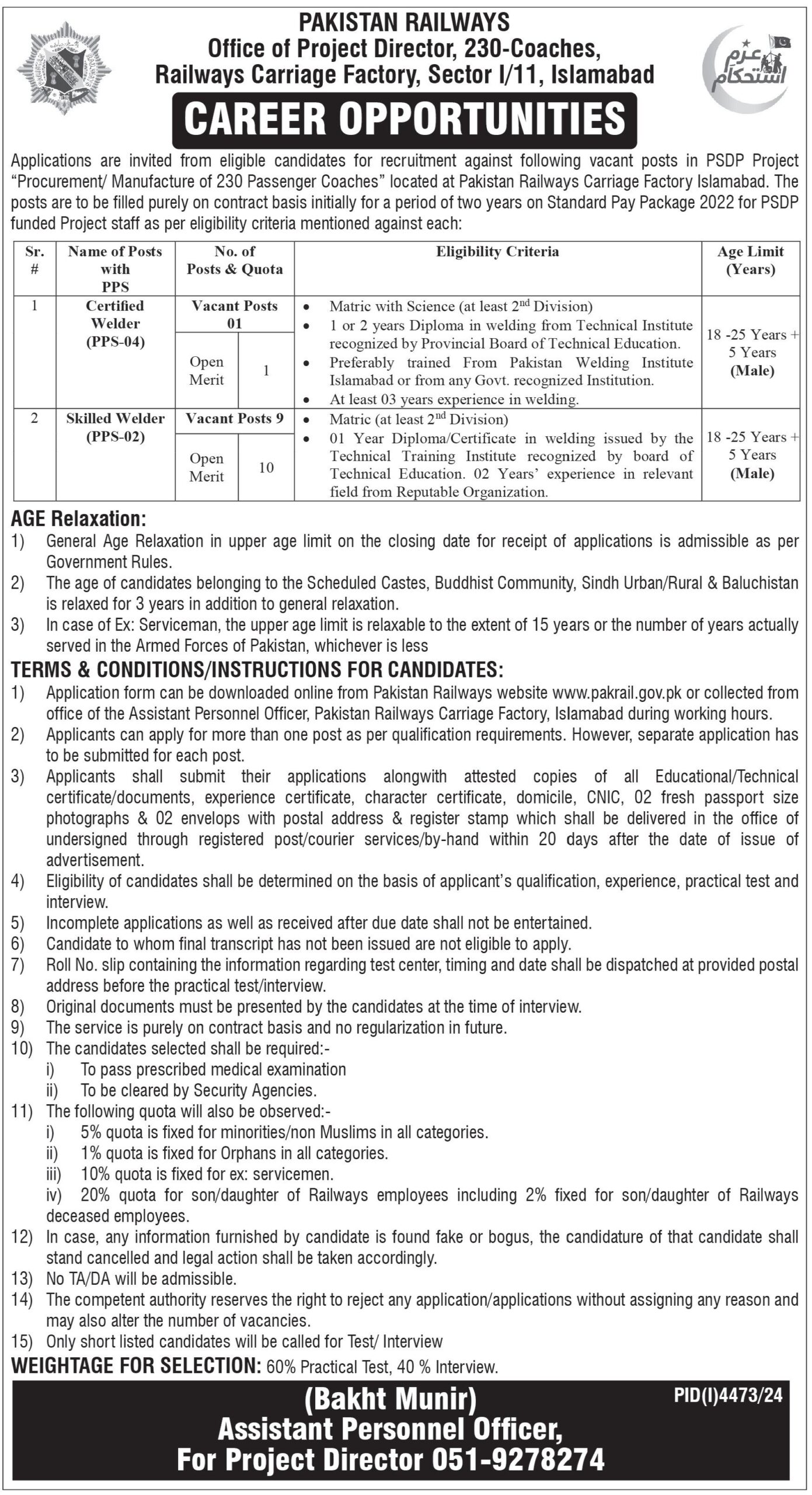 Pakistan Railways Jobs 2025