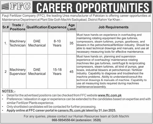 FFC Job Advertisement